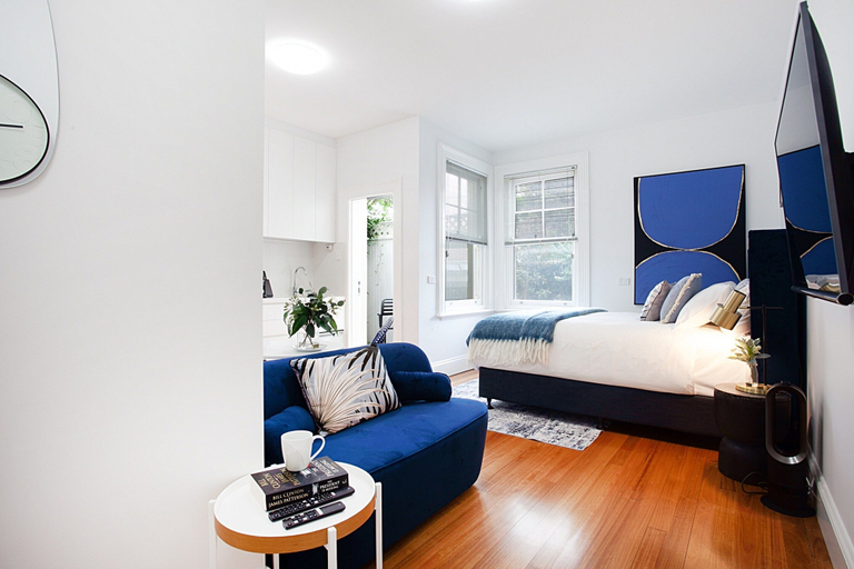 Bedroom 3, Bright and Beautiful Studio in Quiet Neighbourhood, Sydney