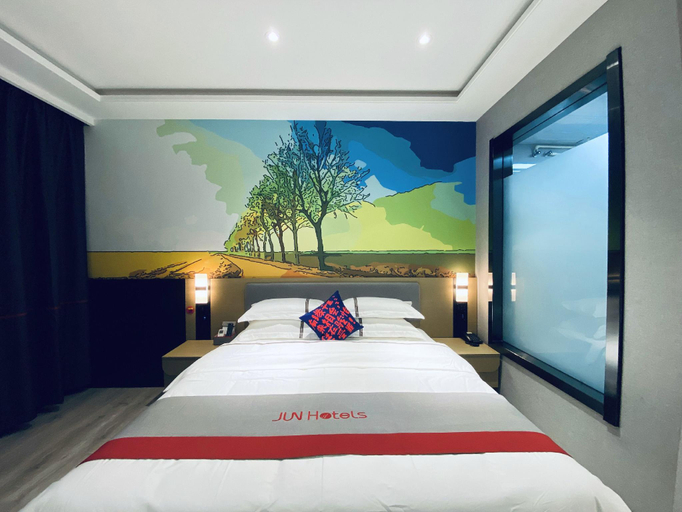 Bedroom 2, Jun Hotel Helongjiang Harbin Wuchang City Lalin Town, Harbin