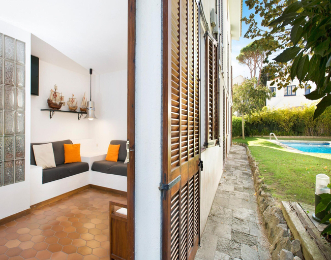 Garden, Villa in Llafranc Near the Beach & Pool, Girona
