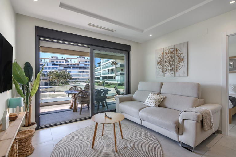 Living room 2, Seafront Apartment in Isla Canela, Huelva