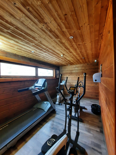Fitness facility, Chalet in Morillon with Sauna & Mountain Views, Haute-Savoie