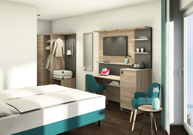 Bedroom 2, Hotel Rheinpark Rees, Kleve