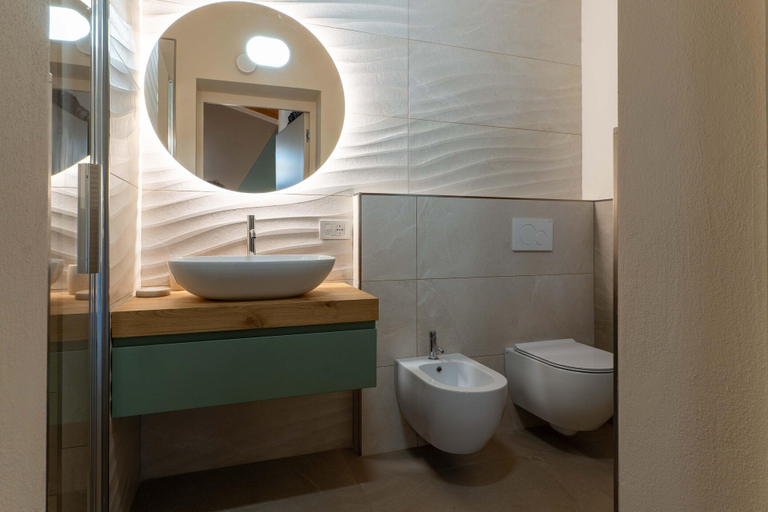 Bathroom 4, Villa by Lake Idro with Mountain Views, Brescia