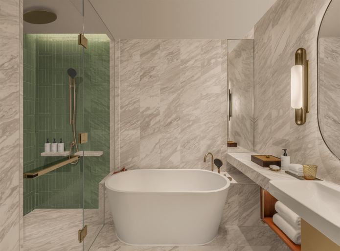 Bathroom 3, Andaz One Bangkok, by Hyatt, Pathum Wan