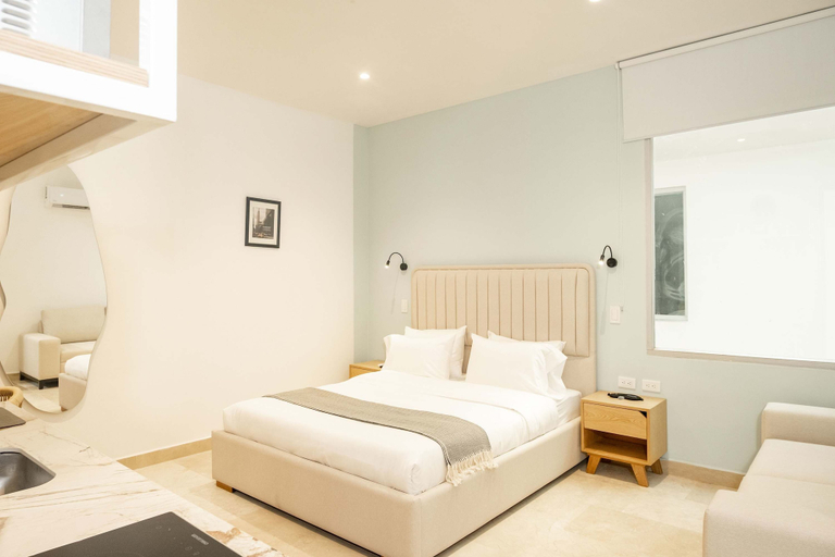 Room 2, w Spotless Loft in the Heart of Bocagrande, Cartagena de Indias