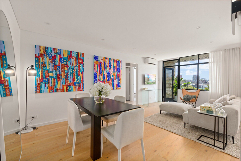 Living room 3, Bright 2-bed Apt With Spectacular Bridge Views, Sydney