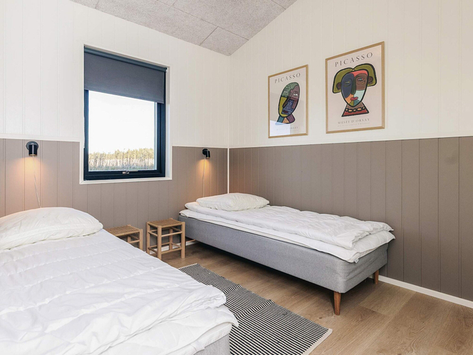 Bedroom 2, 5 Star Holiday Home in Lokken, Jammerbugt