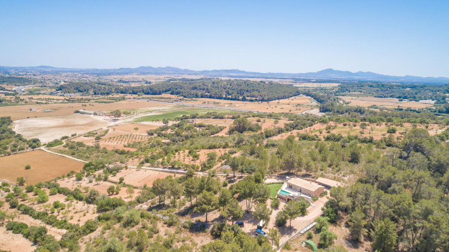 View from property 5, Tranquil Villa in Sant Joan, Baleares