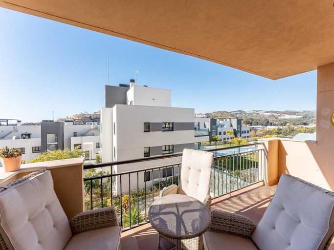 Balcony 4, Modernly Designed Holiday Flat in Mijas Costa, Málaga
