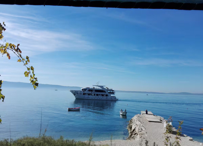 View from property 5, One-bedroom apartment with sea view, Rogoznica