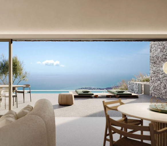Terrace/patio 2, VOUNO Santorini Private Villas, South Aegean