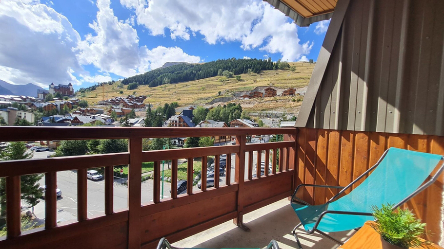 Balcony 2, Great Apartment in Les Deux Alpes, Isère