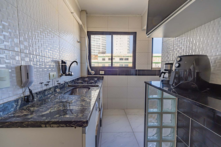 Room 2, Apto Pet Friendly Beira-mar c Garagem no Boqueir o, São Vicente