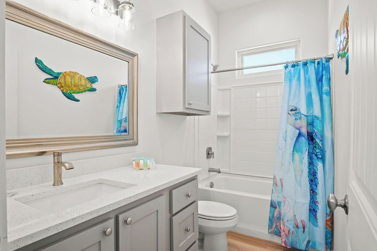 Bathroom 3, Knot at Work - Private Pool, Golf Cart & Ocean View!, Nueces