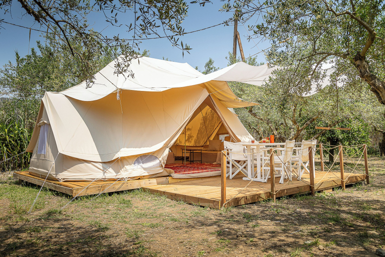Outdoor dining 4, Odyssey Eco Farm Glamping, Attica