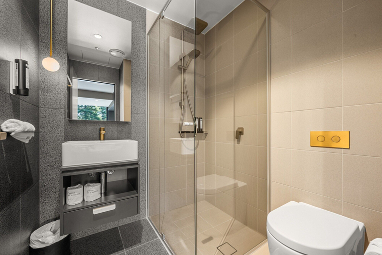 Bathroom 5, Impeccable Braddon Studio With Outdoor Dining, Canberra