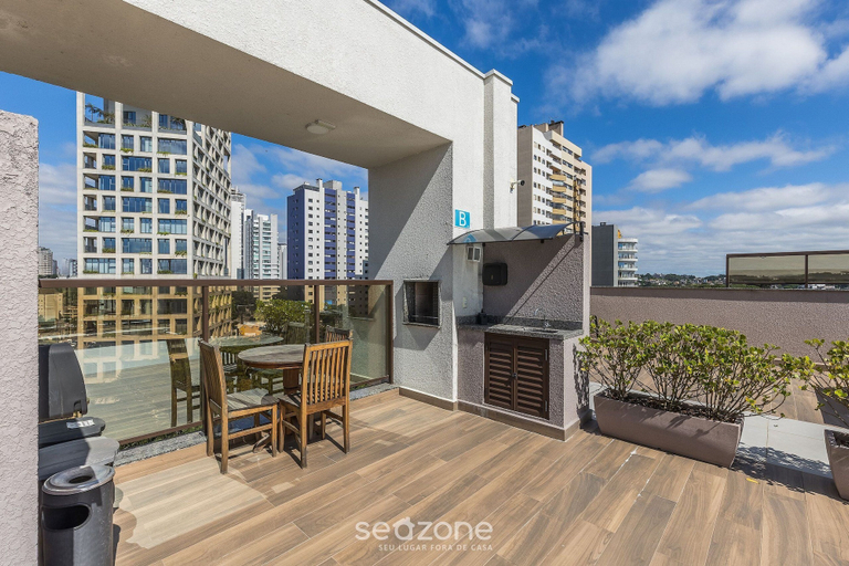 Outdoor dining 5, Studio in Condominium w/ Gym and Laundry Eco0304, Curitiba