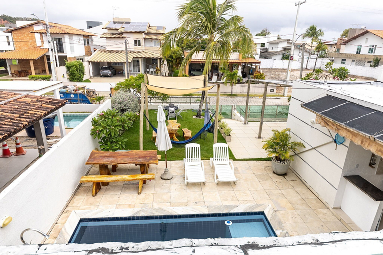 Outdoor dining 2, Casa 4 Suites-Com Piscina-137M, Barra de São Miguel