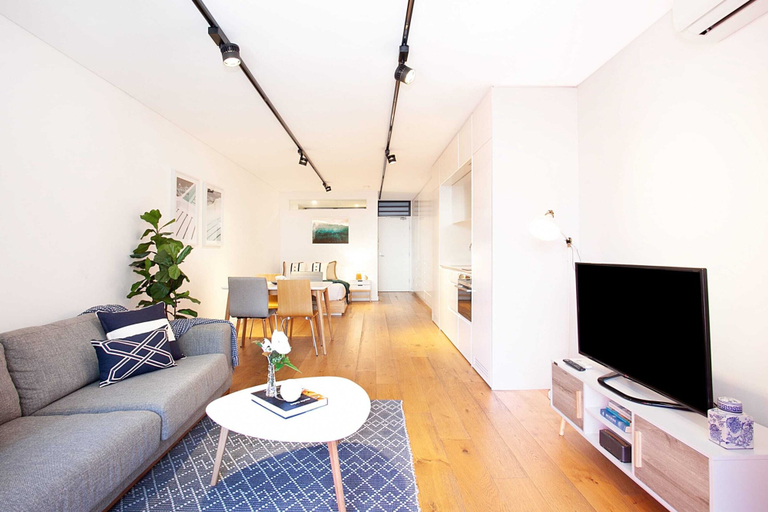 Living room 5, Stylish Studio With Balcony Near Darling Square, Sydney
