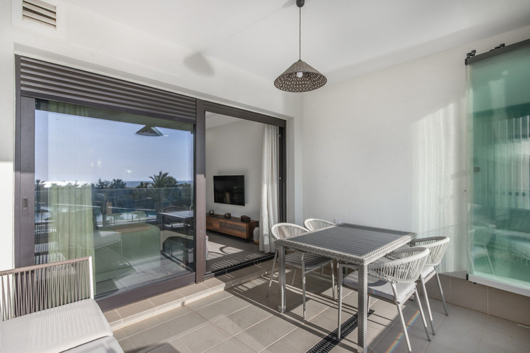 Outdoor dining, New Apartment With Sea Views, Huelva