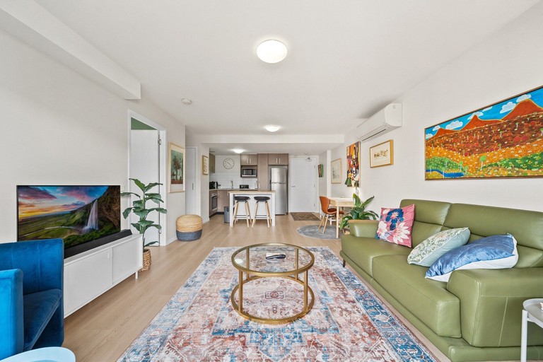 Living room 2, Braddon Retreat: Spacious 1-bed With Parking, Canberra