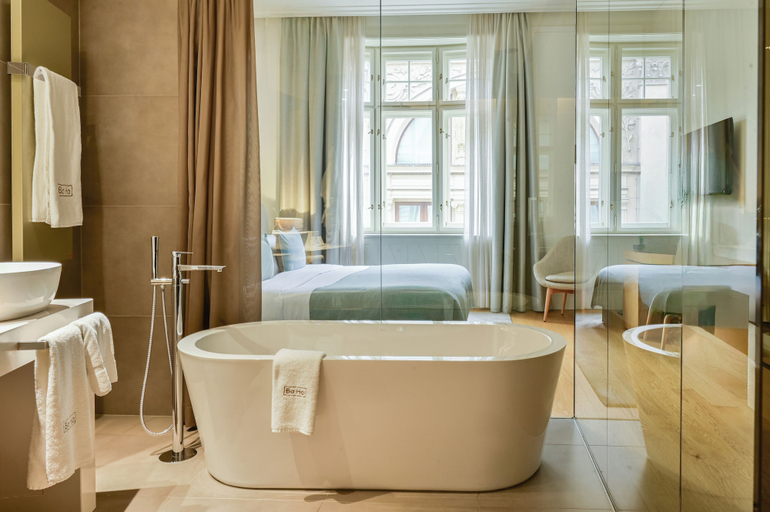 Bathroom 5, BoHo Prague Hotel, Small Luxury Hotels, Praha 1