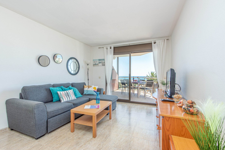 Living room 4, 0093-mirablau Apartamento con Vista al mar, Girona