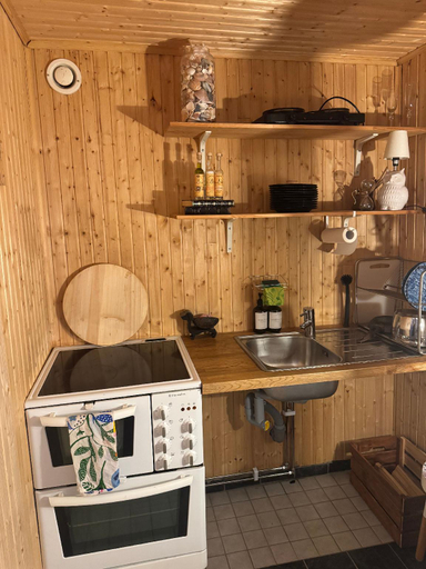 Kitchen, Tiny house at Enhrna, Södertälje
