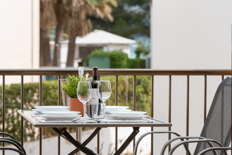 Outdoor dining 4, Al Pujol - Apartment In Port D'alcudia. Free Wifi, Baleares