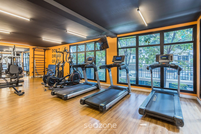 Fitness facility 3, Modern Studio Just 500m From Metro Station Edk0714, São Paulo