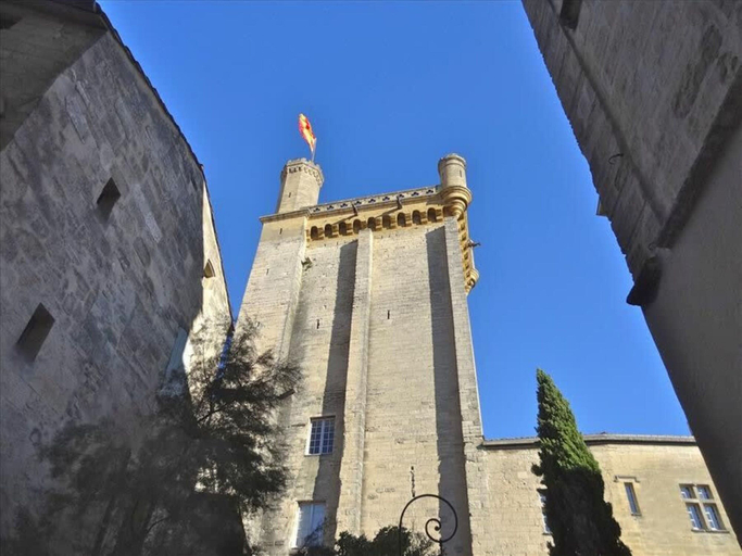 View from property 2, Heated Pool Apartment in Uzes, Gard