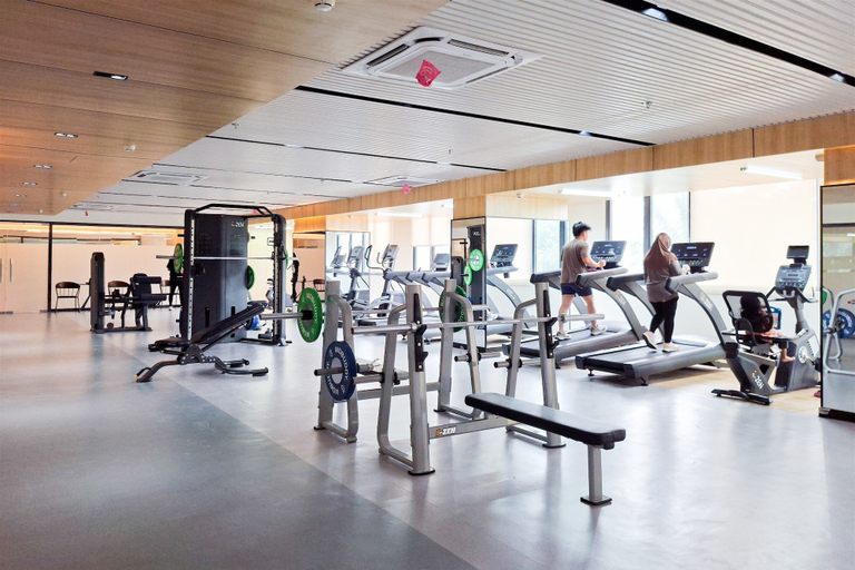Fitness facility, Elegant And Comfy 2Br Apartment Sky House Alam Sutera, Tangerang