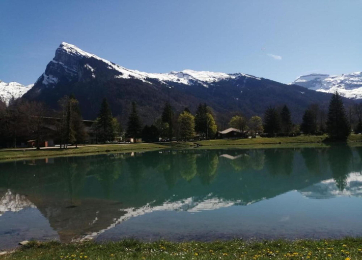 View from property 2, Apartment With Mountain Views, Morillon, Haute-Savoie
