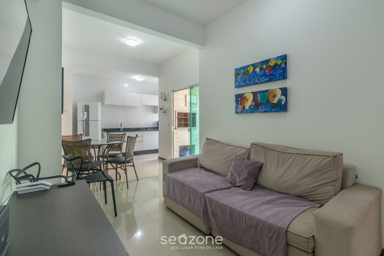 Living area, 2-bedroom Apt 550m From the Beach Chv0102, Florianopolis
