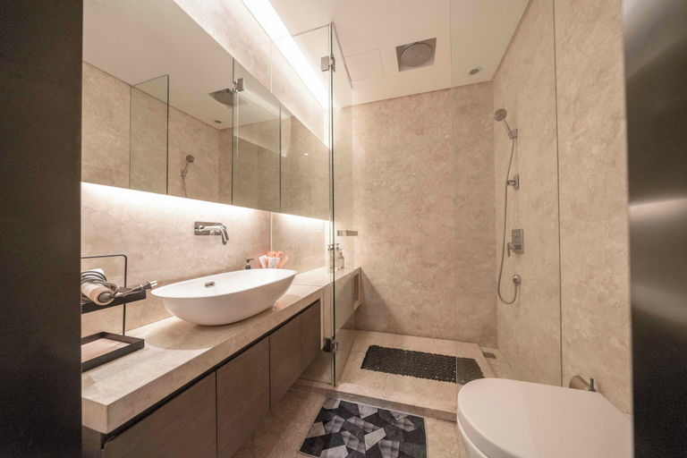 Bathroom, ZHome Deplex luxury apartment, Shanghai