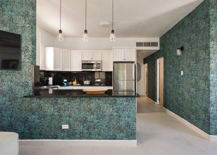 Private kitchen, Ocean Park 3BDR \- 2b Hot tub Terrace @RivieraVilla