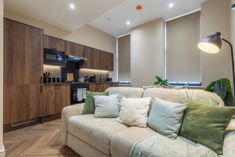 Living area 3, Leeds City Centre Luxe Flats, Leeds
