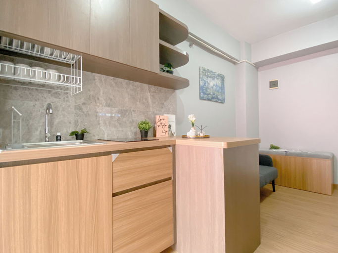 Interior 3, Trendy 2Br At Apartment Green Pramuka City, Jakarta Pusat