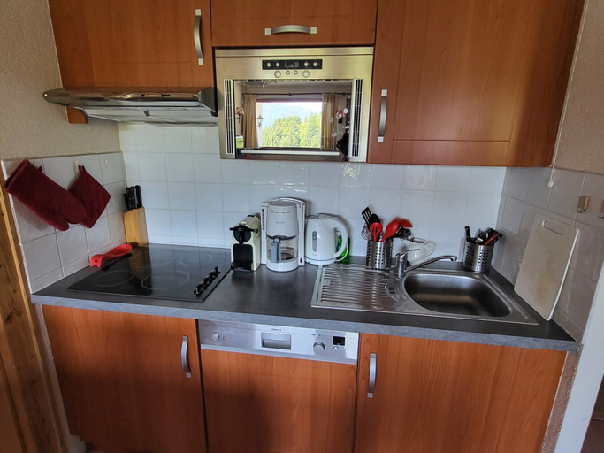 Private kitchen 2, Apartment in Morillon With Mountain Views, Haute-Savoie