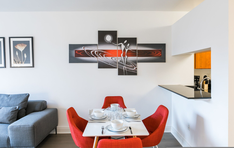 Room 3, Beautiful 1 Bed Fully Furnished Apartment, New York