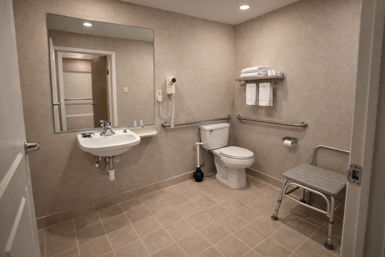 Bathroom 2, Springplace Inn & Suites, Shelby