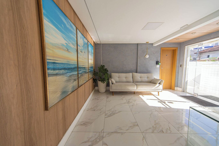 Room 3, Apto com Ar e 2 Dorm na Vila Mirim Perto da Praia, Praia Grande