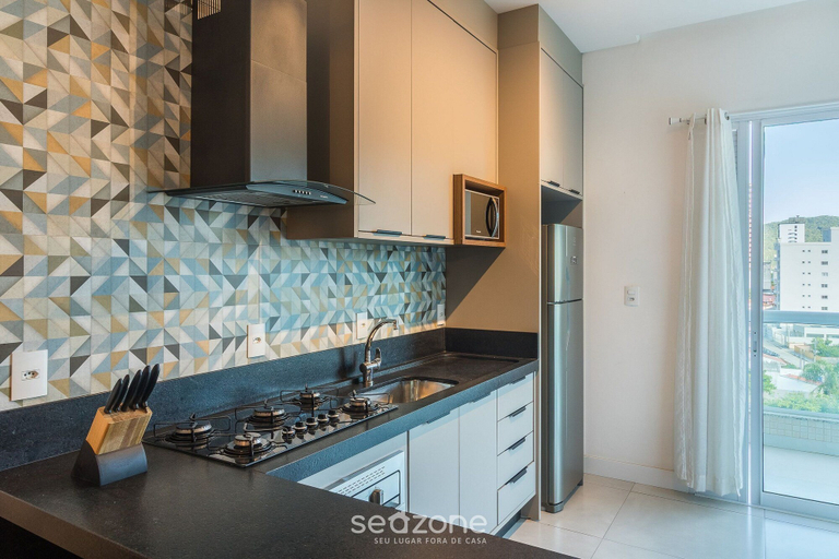 Private kitchen 3, Apts in a Condominium Just 550 Meters From Pereque Beach Etps, Porto Belo