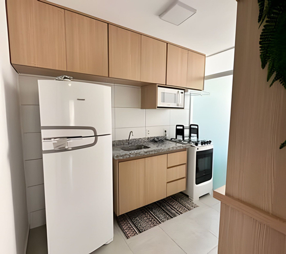 Private kitchen 4, Estrela04 Executive Loft in Extrema, Extrema