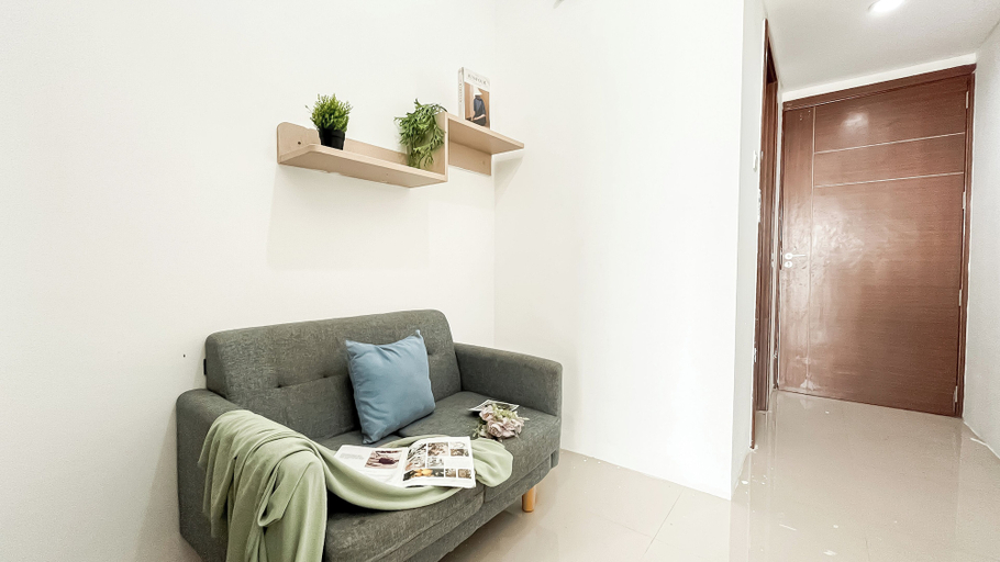 Living room 5, White Tone 1Br At Vittoria Residence Apartment, Jakarta Barat