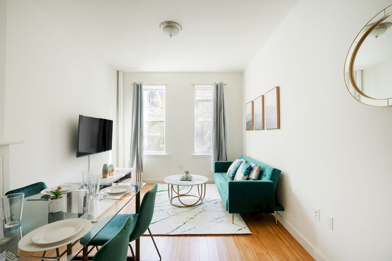 Room 5, Contemporary 1 Bedroom Apartment in NYC, New York