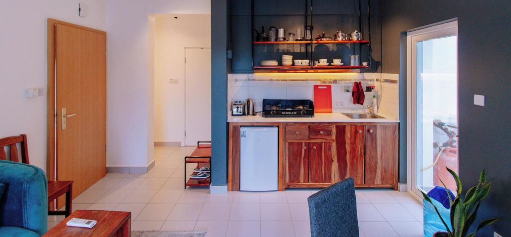Private kitchen, Aura Space Apartments & Villas FumbaTown, Magharibi