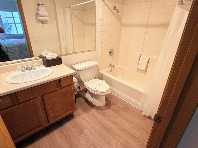 Bathroom, Manor Suites, Clark