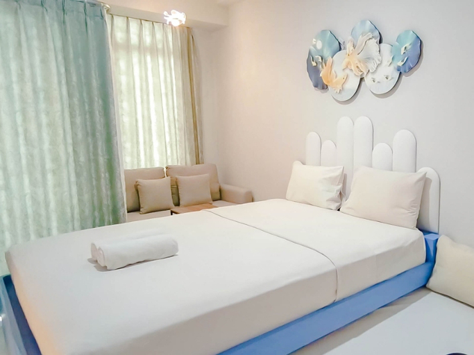 Bedroom 5, Modern Studio Apartment at Delft Ciputra Makassar By Travelio, Makassar