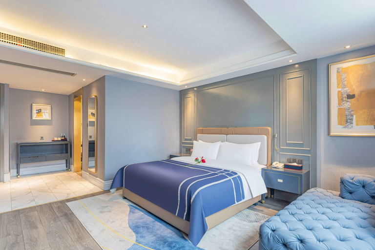 Bedroom 3, Chongqing Wanzhou District Hong'ou Plaza Lan'ou Hotel, Chongqing